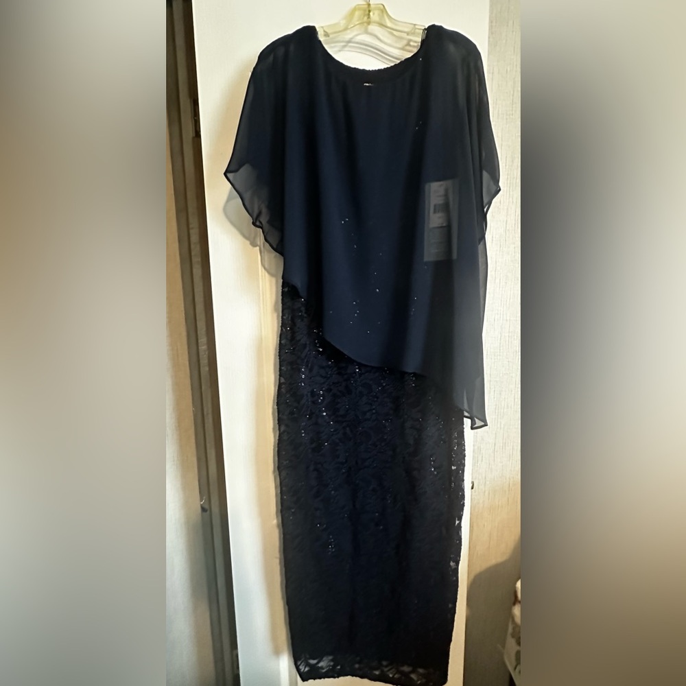 Ronni Nicole Navy Blue Dress with sequins